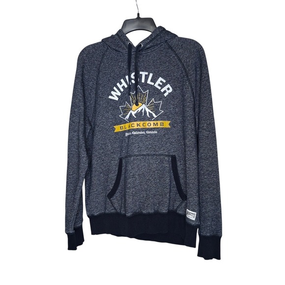 Roots Canada Other - Roots Canada Whistler Blackcomb Hoodie Charcoal Grey Graphic Sweatshirt Small